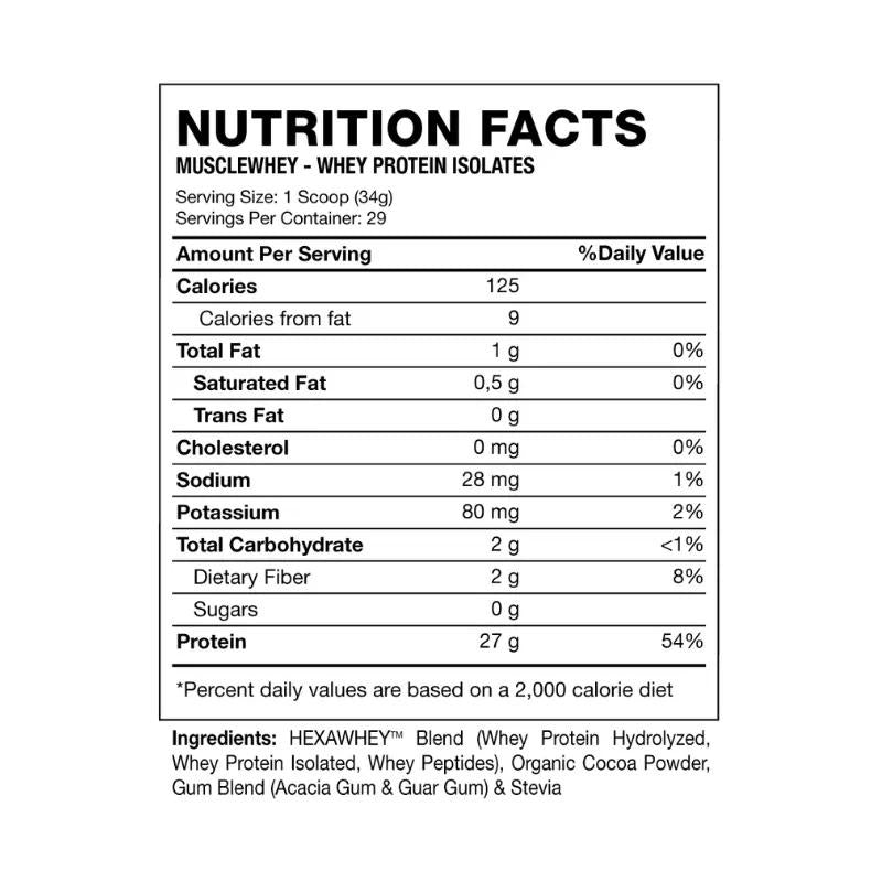 MUSCLE WHEY 2.2 LB.