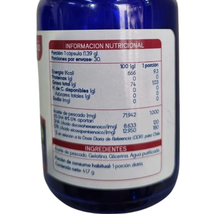 OMEGA 3 1000MG. 30 CÁPSULAS