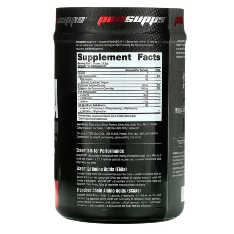 AMINOACIDOS HYDRO BCAA + ESSENTIALS 30 SERVICIOS