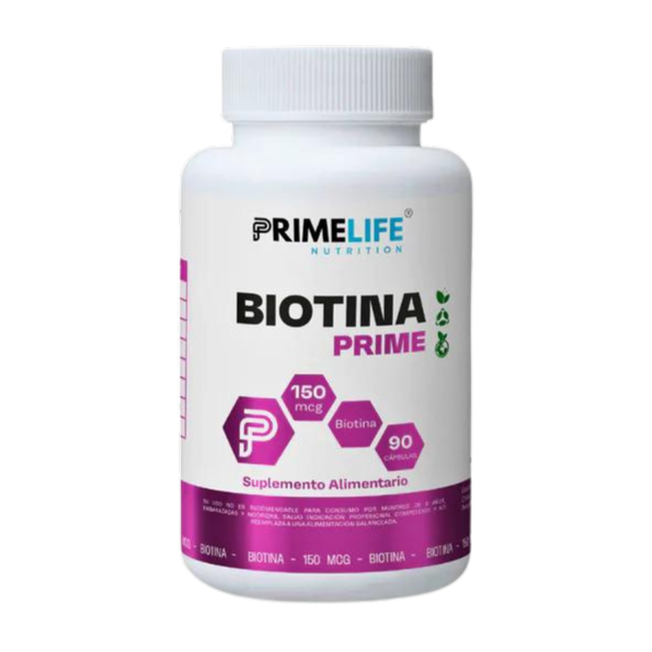 Biotina Prime 150 mcg. 90 Cápsulas